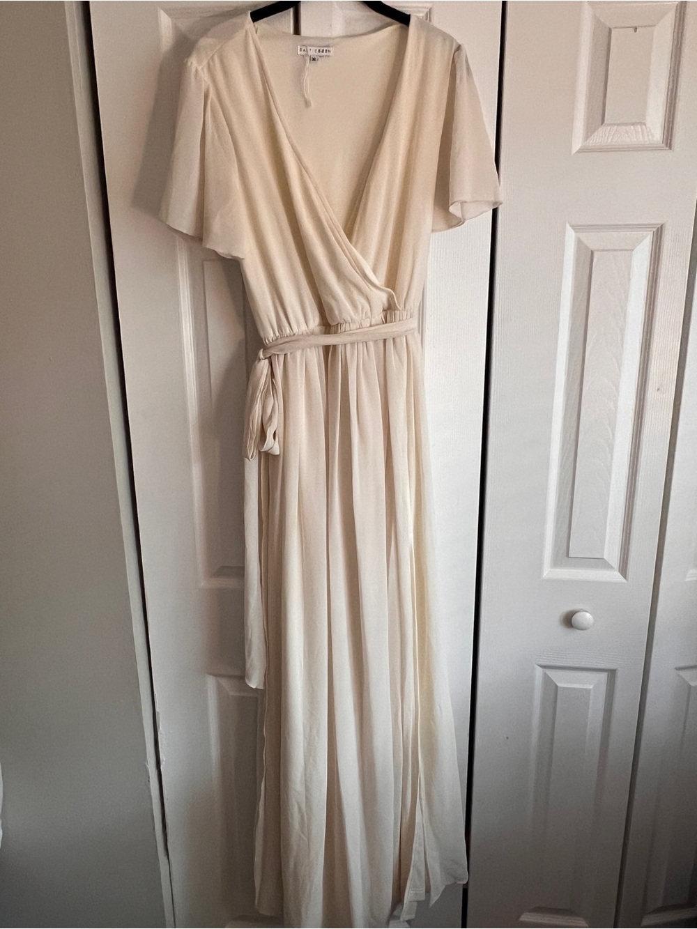 Baltic Born XL Cream Wrap Maxi Dress